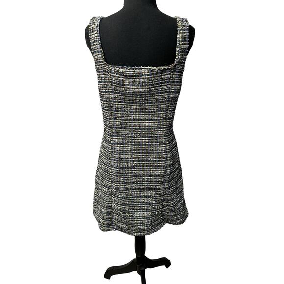 Free People Maxx Tweed Mini Shift Academia Dress - Size Small - Picture 10 of 14